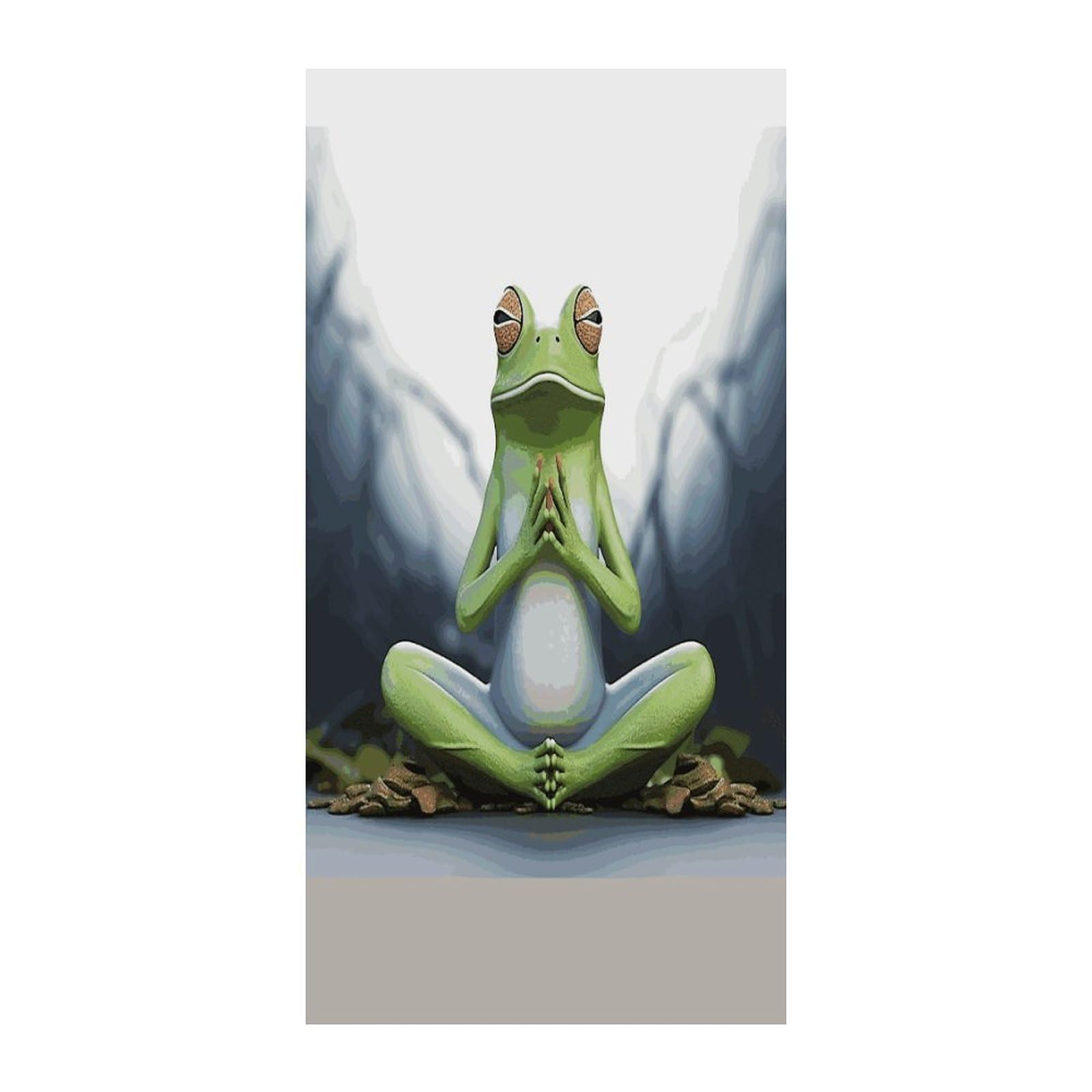Fekiloot Style Funny Yoga Frog Door Curtain Room Divider Curtains