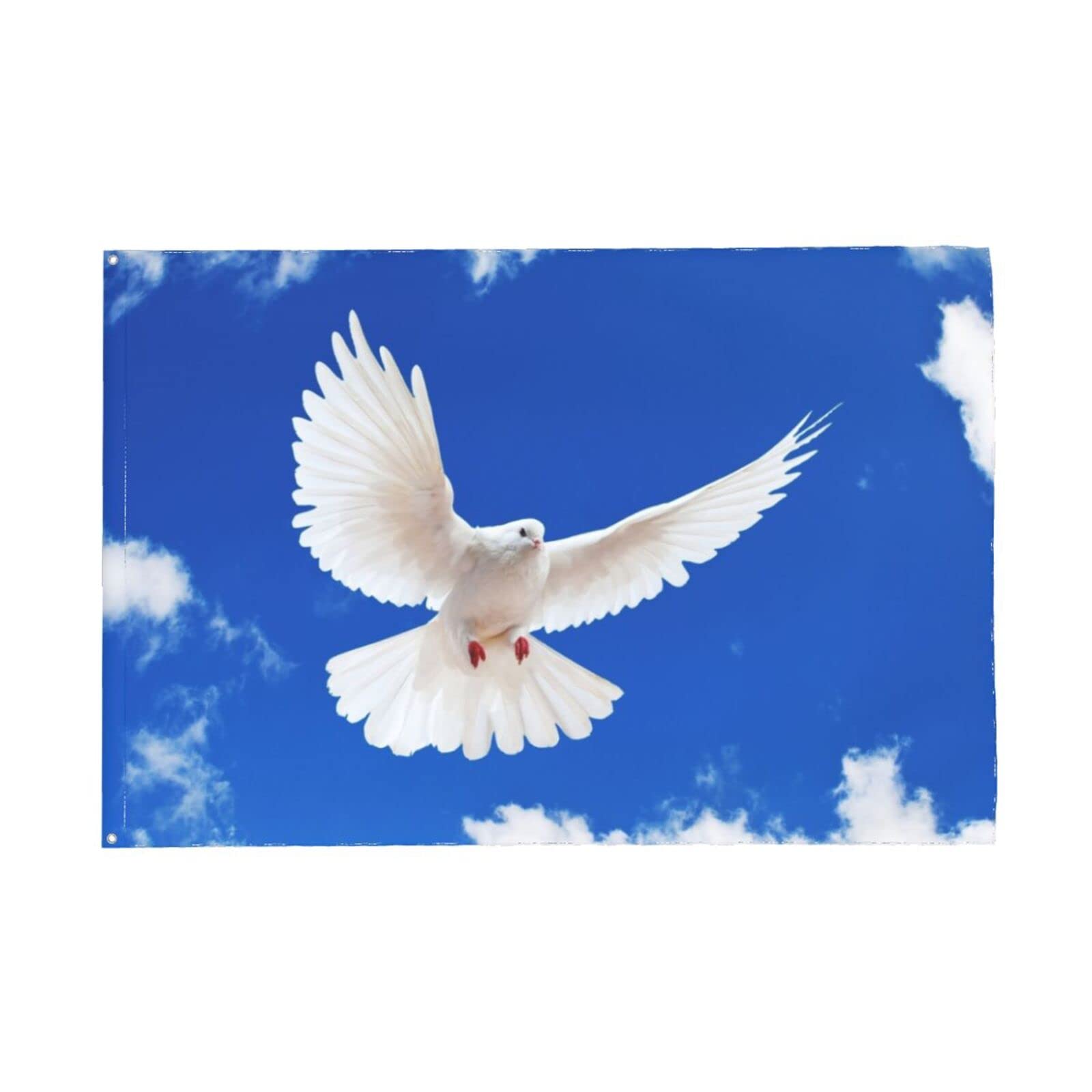 Friedensflagge Mit Taube – 150x90 Cm, UV-beständig & Mit Ösen | Für Garten, Balkon & Deko