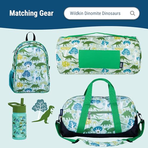 Image of Wildkin Kids Insulated Lunch Bag - Reusable, Ideal for Hot /Cold Snacks, School & Travel - Dinomite Dinosaurs
