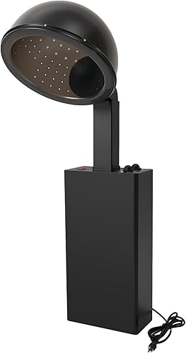 Secador de pelo con capucha de 1200 W, temporizador de 60 minutos, secador de pelo profesional ajustable con temperatura