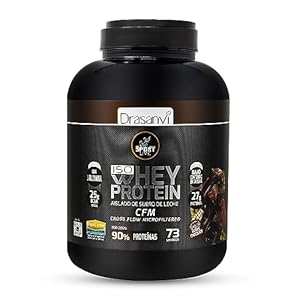 Whey Proteïne, geïsoleerd, dubbel, chocolade, 2,2 kg, sport, Live Drasanvi