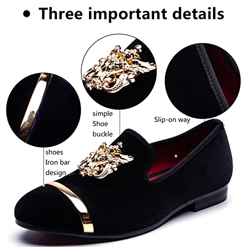 Image of Meijiana Men's Fashion Classic Microfiber PU Leather Loafers and Weeding Dress Shoes for Men