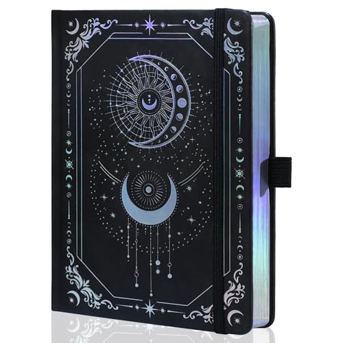 TIEFOSSI B5 Gepunktetes Tagebuch, Notizbuch mit Punktraster für Frauen und Männer, Hardcover Notizbücher zum Tagebuchschreiben, 160 g/m² Dickes Papier, 150 Nummerierte Seiten