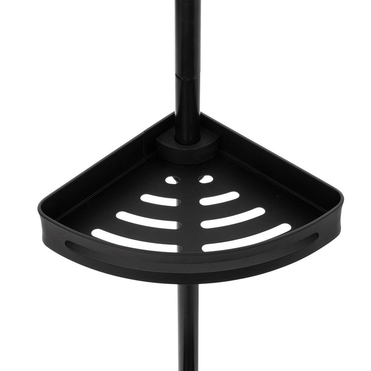 5 five simply smart 5five - Estante de ducha telescópico rectangular negro blackalu