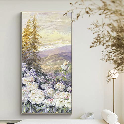 Peinture à l'huile sur toile abstraite moderne pour habiller un grand mur vide