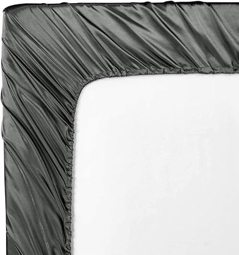 Miniatura 5 de Funda de edredón AiMay de satén, jacquard de seda 100 % de lujo, microfibra súper suave con cierre zipper, color de moda con elegante patrón plateado