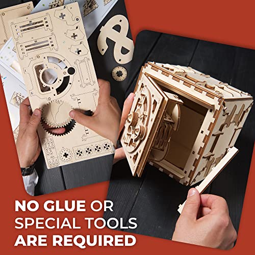 Ugears Model Safe Kit | 3D Wooden Puzzle | Diy Mechanical Safe #TOP4