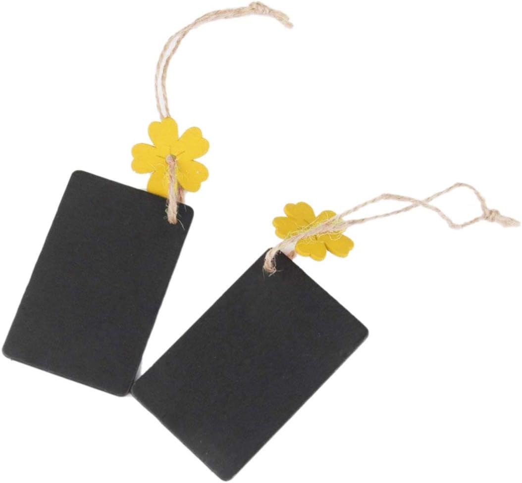 10pcs Chalkboard Tags Mini Chalkboards Signs Hanging Wooden Blackboard