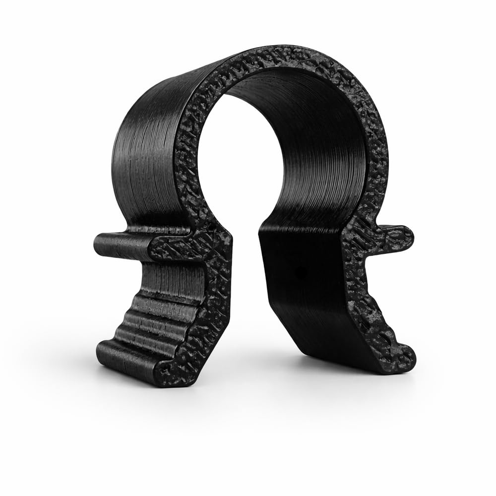 Klipsy do kabli do profili aluminiowych rowek 8 - uchwyt na kabel czarny - obejma Omega - wysokiej jakości i wytrzymałe (100 sztuk)