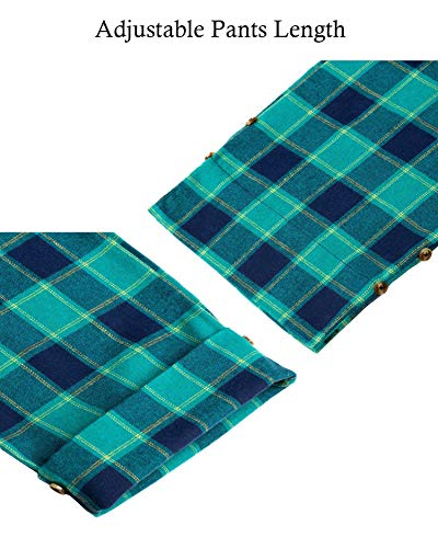 Image of Mens Flannel Pajama Pants Plaid Heavyweight Cotton PJs Bottoms Sleepwear