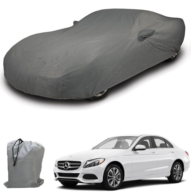 Image of ARCUATE Triple Layer Custom fit Car Body Cover for Mercedes Benz C 250 |Top Layer Dustrproof | Middle Layer Waterproof | Bottom Layer Scratch Protection | Outdoor Indoor Fabric