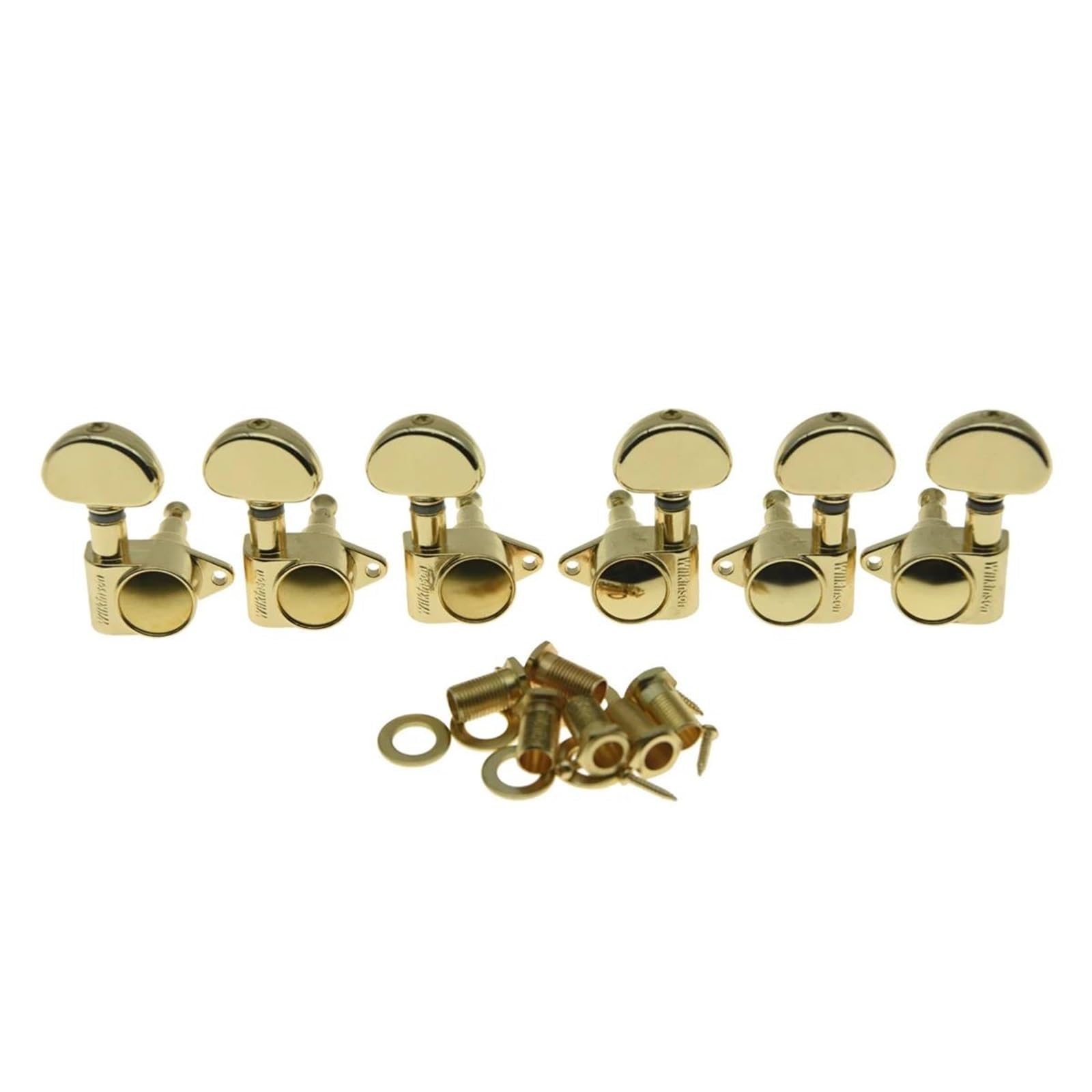 Guitar String Tuning Pegs Full Size Sealed Guitar Tuners Tuning Keys Pegs Guitar Machine Heads(Gold)