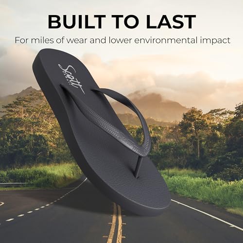 Scott Hawaii Women's Moena Flip Flop | Soft Yoga Mat Insole | Lightwieght Non-slip Outsole | Arch Support For All Day Wear4