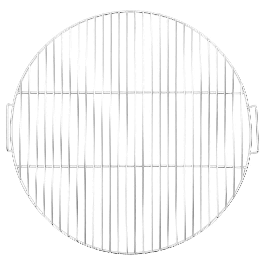 vidaXL Ruszt do grilla, z uchwytami, Ø54 cm, stal nierdzewna 304