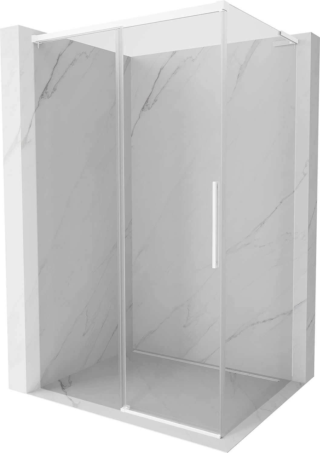 Mexen Rox L Box Doccia Scorrevole 105x100 Trasparente Bianco