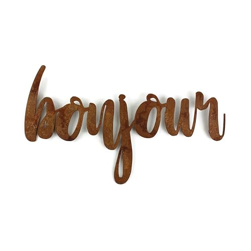 Miniatura 306 de Steel Metal Script Word Art - Various Sizes and Finishes (cheers Small 12.5x6", Raw, Unfinished Steel)