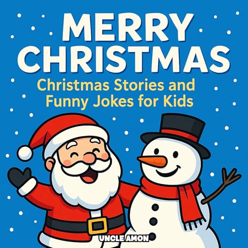 Merry Christmas: Christmas Stories and Funny Jokes for Kids Audiolivro Por Uncle Amon capa