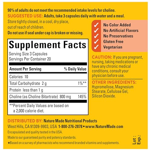 Nature Made Extra Strength Choline
