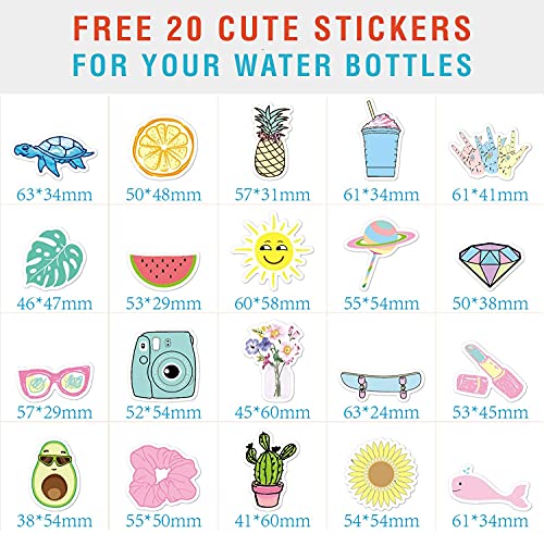 Chillout Life 17 Oz Insulated Water Bottle With Straw Lid For Kids And Adult + 20 Funny Waterproof Stickers - Perfect For Personalizing Your Kids Metal Water Bottle #TOP6