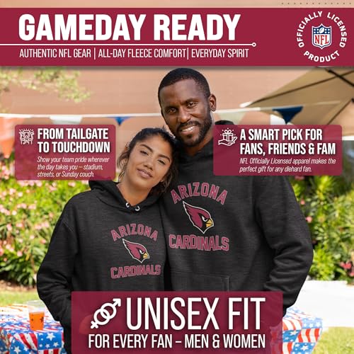 Image of Team Fan Apparel NFL Gameday Hoodie Pullover Sweatshirt for Men and Women | Officially licensed NFL Gameday fleece pullover - kangaroo pocket, ribbed cuffs, drawstring hood, unisex fit