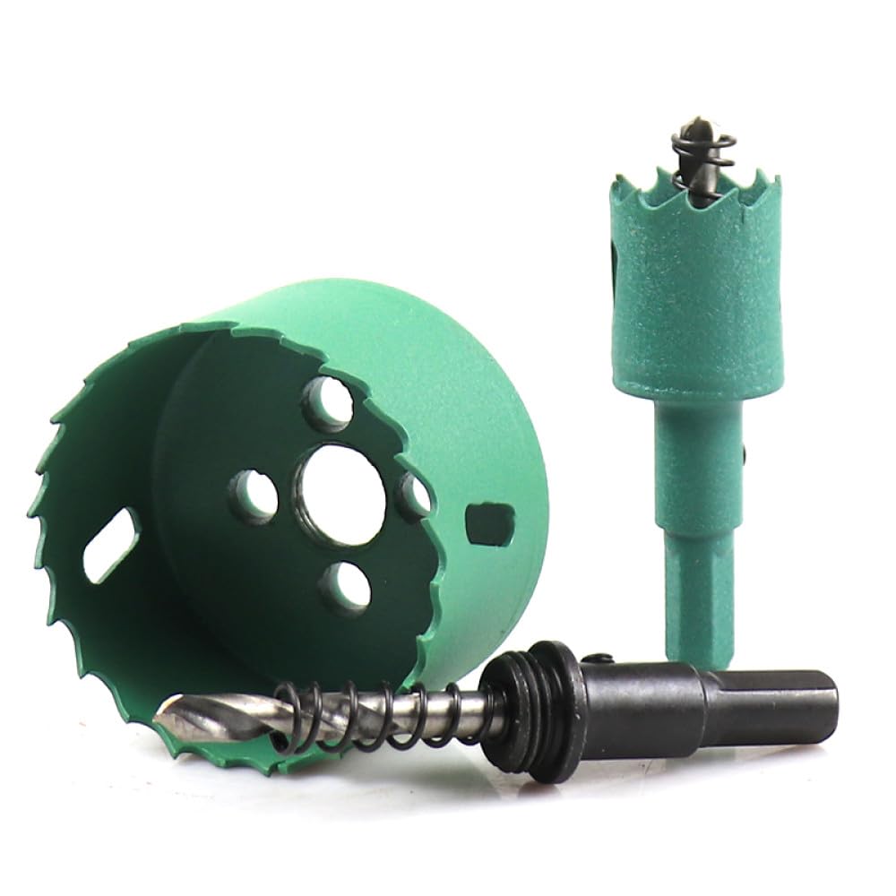 pieza de sierra perforadora de madera bimetálica de 16-200 mm, sierra perforadora con núcleo de acero HSS, adecuada para apertura de placas de yeso Downlight, 68 mm, 1