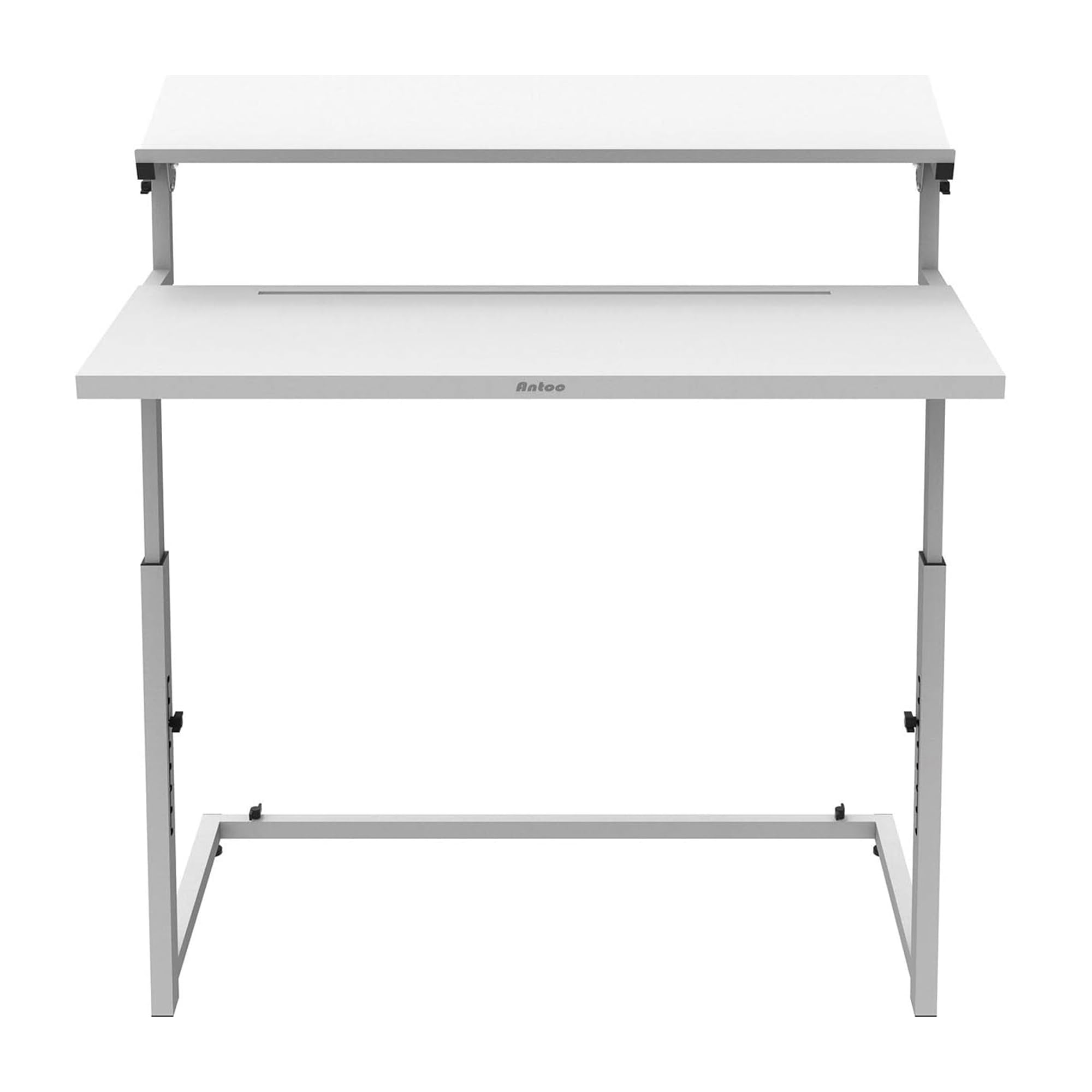 Antoc DJ-Stand DJS-44 - White - DJ Pult mit großer Laptopablage