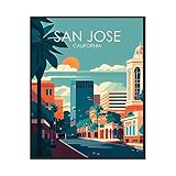 San Jose Poster Art Print,...