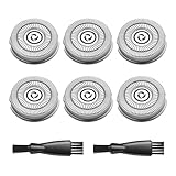 6 Pack Electric Razor Replacement Blades for Handsomeface Replacement Head Handsome Face Shaver, 2 Cleaning Brush
