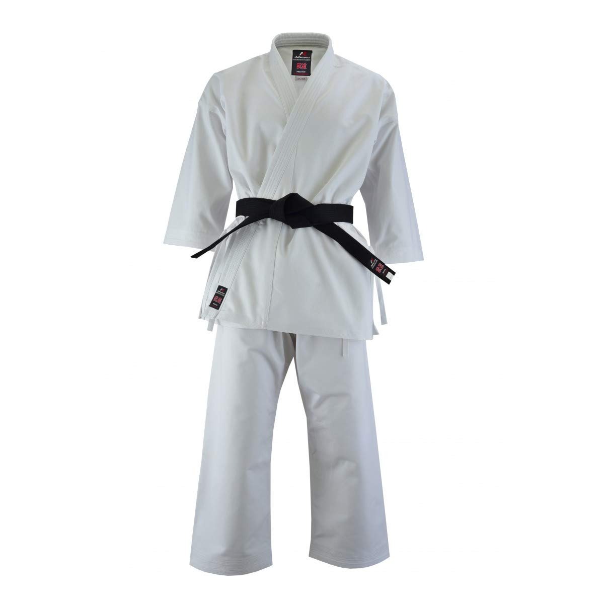 Malino Traje profesional de karate para adultos, de lona, 14 onzas, un lado, melocotón, pantalones individuales, talla 5/180
