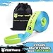 Stay There 3'' x 20 ft Tow Strap, Heavy Duty with 30,000 lb Capacity-Emergency Towing Rope for Recovery Vechiles-Storage Bag (Light Blue)