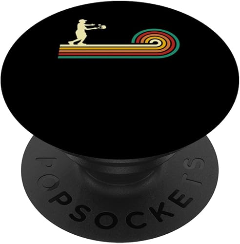 Pickleball retro vintage Pickleball paddles Sunset gift PopSockets Standard PopGrip