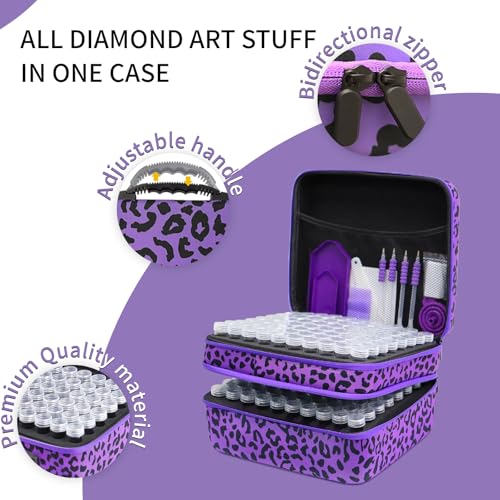 Image of ZORETCO Diamond Painting Storage Box, 240 Slots Bead Storage Containers with Tools Kit for Diamond Art Accessories Craft Jewelry Beads Organizer
