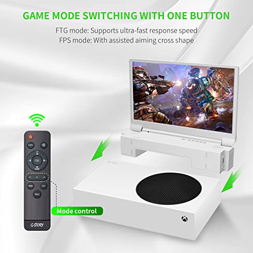 Image of G-STORY 15.6 inch Portable Monitor for Xbox Series S 4K Portable Gaming Monitor IPS Screen for Xbox Series S(not Included) with Two HDMI, HDR, Freesync Game Mode Travel Monitor