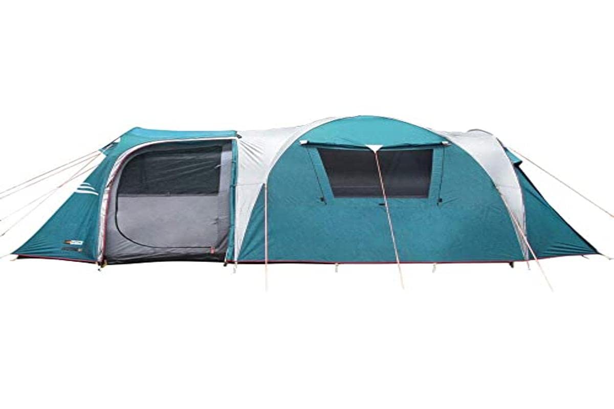NTK Arizona GT Tent for Camping | Camping Tent with 100% Waterproof Dome, Breathable Mesh, 2 Doors & 2 Windows | Outdoor Tent | 2500 mm Warm & Cold Weather Family Tent