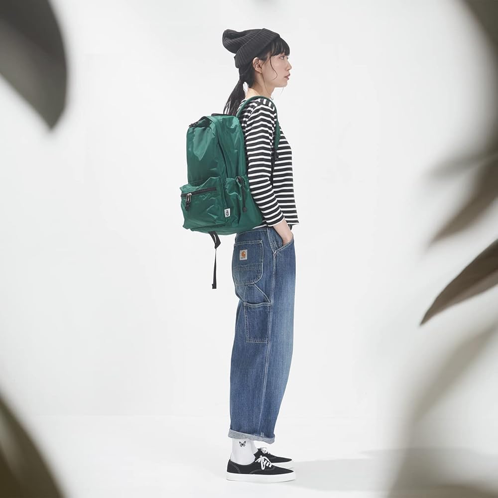【美品】FLYNN フリン バックパック リュック グリーン 別注】＜MEI＞デイパック L（フラワー）/ リュック / キッズ