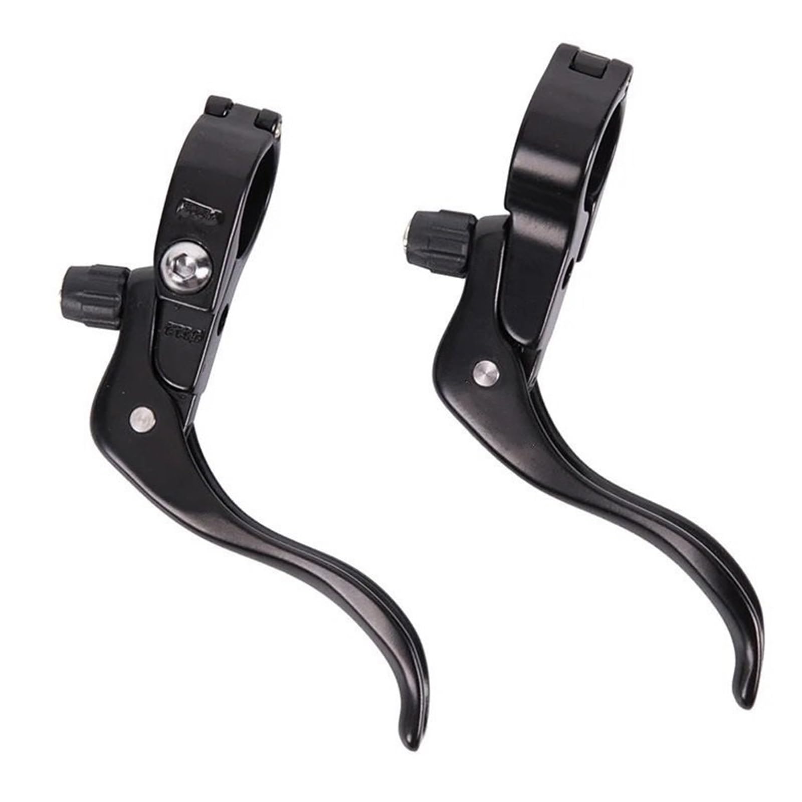 NHABXGDS 1Pair Bicycle Parts Road Bike Brake Levers 22.2mm 31.8mm Fixed Gear Deputy Vice Brake Parts Brake Handle(1pair Black 22.2)