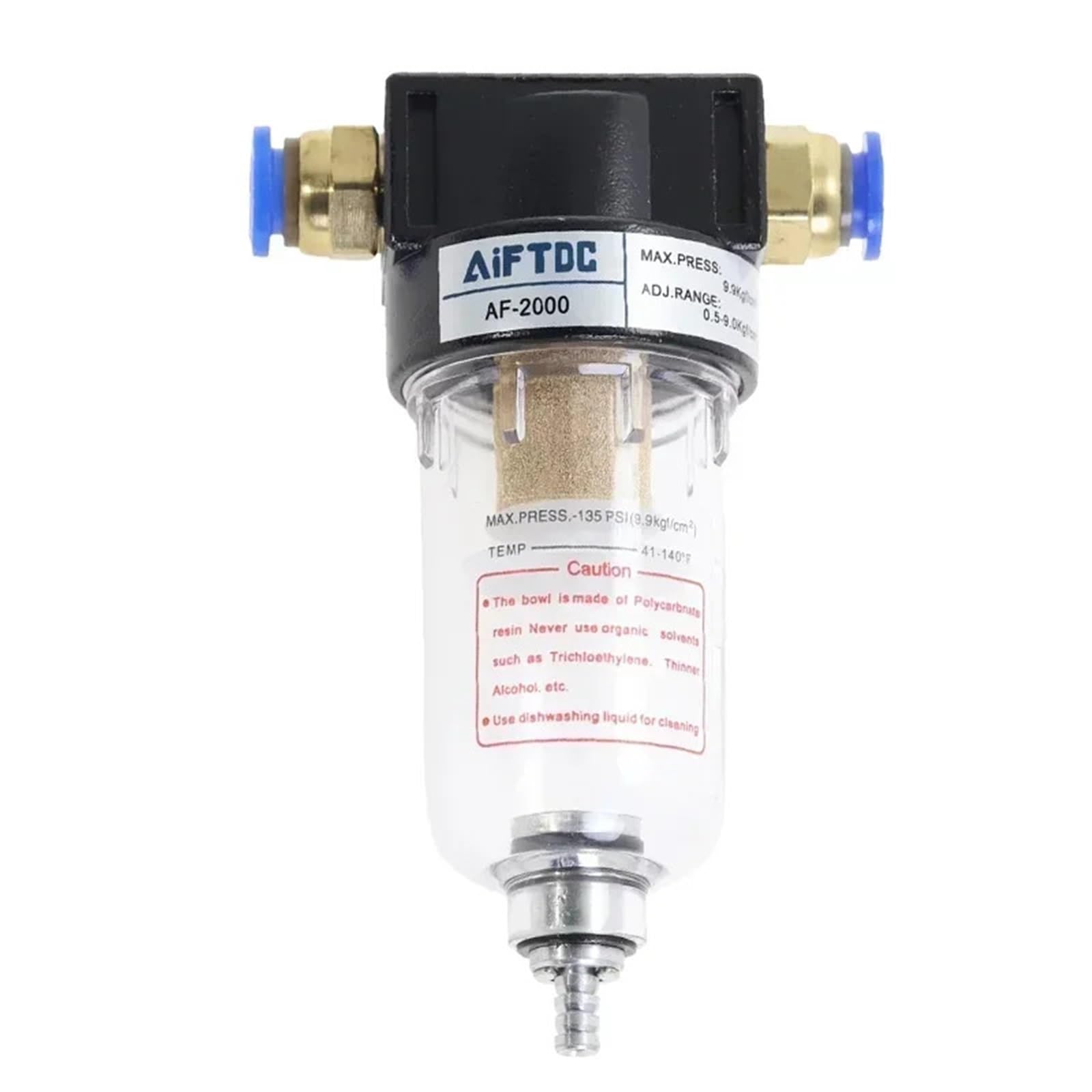 1 sztuk AF2000 1/4 separator oleju i wody filtr powietrza filtr pompa powietrza element pneumatyczny sprężarka powietrza (AF w (BT10-02x2), 5 zestawów)