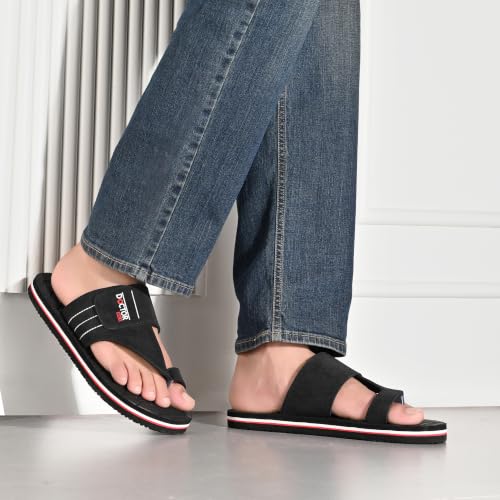 Image of Doctor Walk Men's Ortho Comfort Toe-Ring Slippers | Lightweight Non-Slip Cushioned Daily Wear Casual Sandals & Chappal for Men Extra Soft