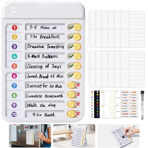Magnetic Chore Chart for Kids, ADHD Tools for Kids to Do List...