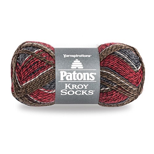 Image of Spinrite Yarns Patons Kroy Socks, 1.75 Ounce, Grey Brown