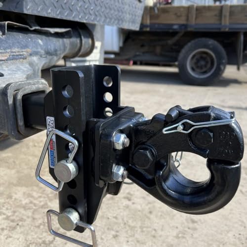 Shocker XR Adjustable Channel Pintle Hitch, Fits 2" Hitch 8 Hole 1" Rise/7" Drop by Shocker Hitch - Image 9