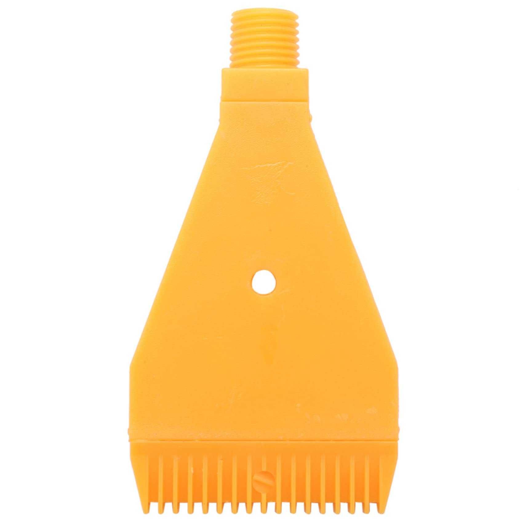 20X Ugello A Getto Piatto con Soffio D'Aria A Foro Singolo in ABS con Filettatura 1 / 4BSP Giallo
