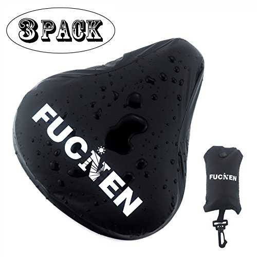 Fucnen Vélo Housse de siège étanche à la poussière Portable Selle de vélo Housse de pluie Housse de protection pour vélo de montagne Vélo de course Vélo de route Cadeau idéal pour cyclisme 3 paquets