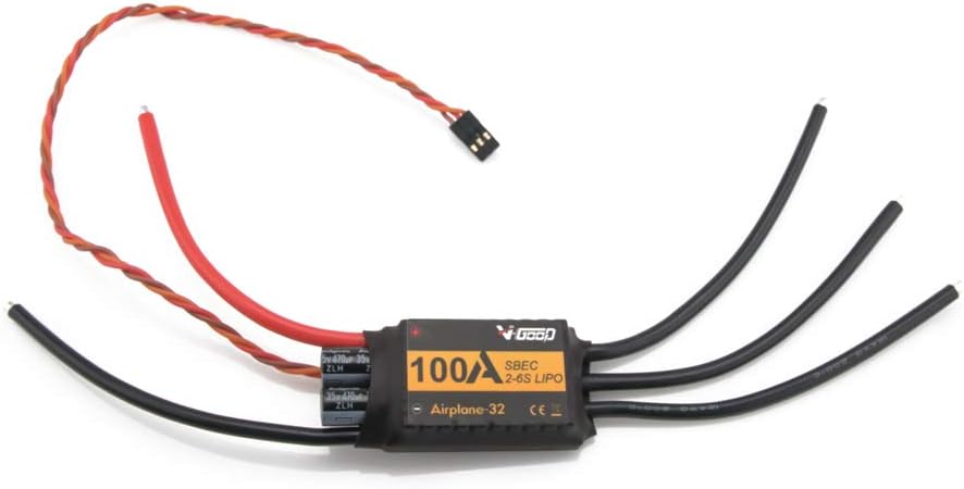 32-Bit 100A 2-6S Brushless ESC for RC Airplane - 0.7