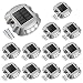 Solar Deck Lights Driveway Dock Lights, VOLISUN Led Wireless IP67 Waterproof Outdoor Warning Step Lights 12-Pack (White) for Driveway Sidewalk Garden Pathway Yard