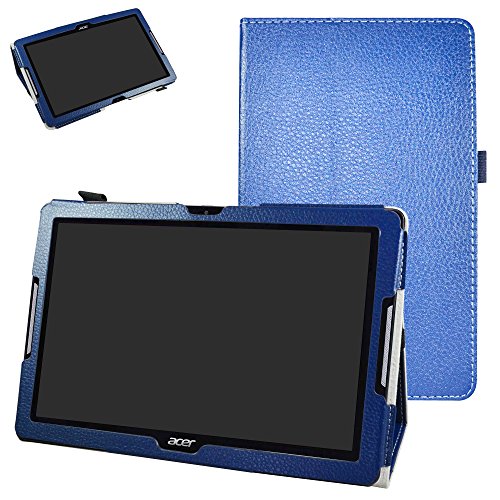 Funda soporte de dos pliegues Mama Mouth de piel sintética para tableta Android Acer Iconia One 10...