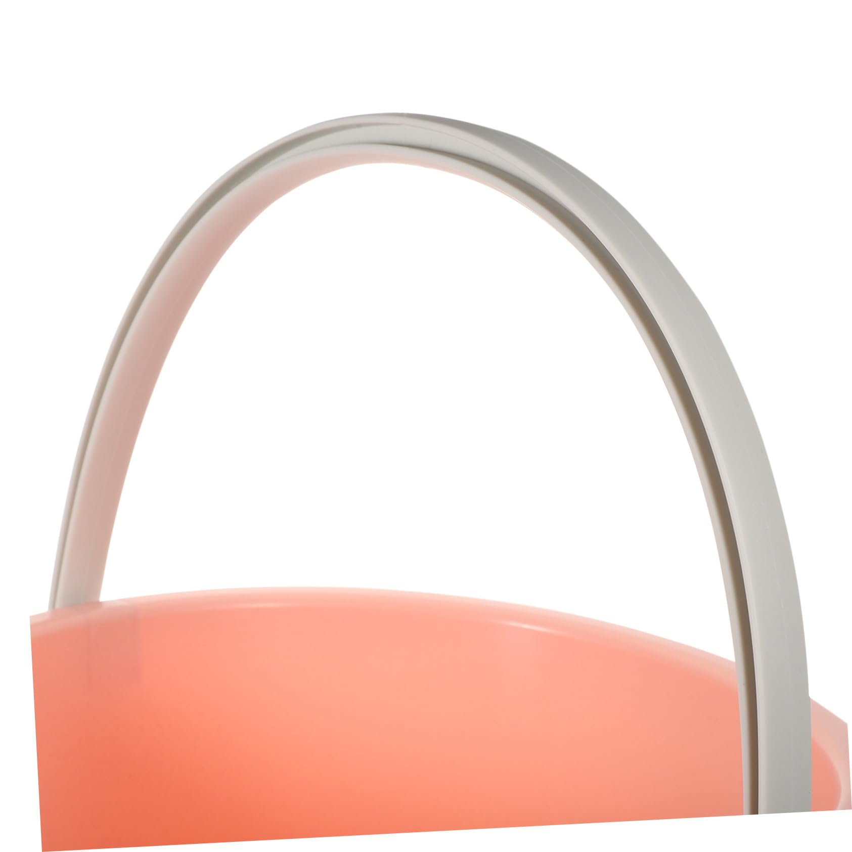 Cubo Plástico Portátil con Asa Antideslizante Capacidad Media para Agua y Lavandería Multifuncional para Hogar Lavado y Almacenamiento Color Rosa