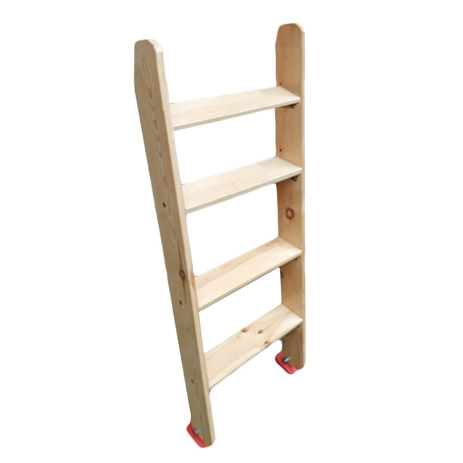Escalera para literas estable con peldaños de madera para cama elevadora