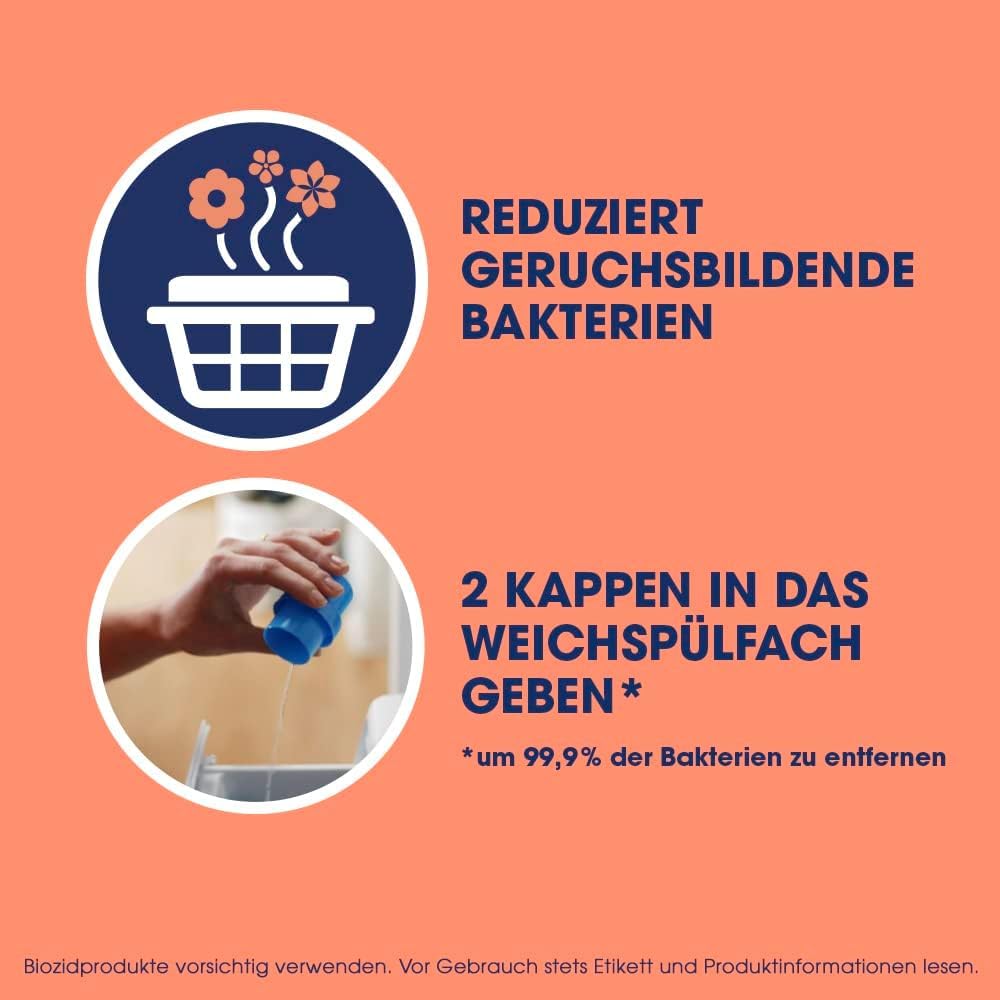 Sagrotan Wäsche-Hygienespüler Frisch, Waschmittel-Zusatz - 1,5 L & Sagrotan Wäsche-Hygienespüler Himmelsfrische Nachfüller 5 x 1,2l