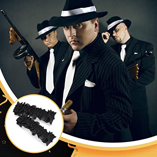 Roaring 20s Armband Garter 2 Pcs Sleeve Shirt Holder Garters Belt Costume Anti Slip Armband Garter for Men 1920s Party - Image 7